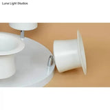 Contemporary Rotatable Ceiling Lamp In White For Boys’ Bedroom