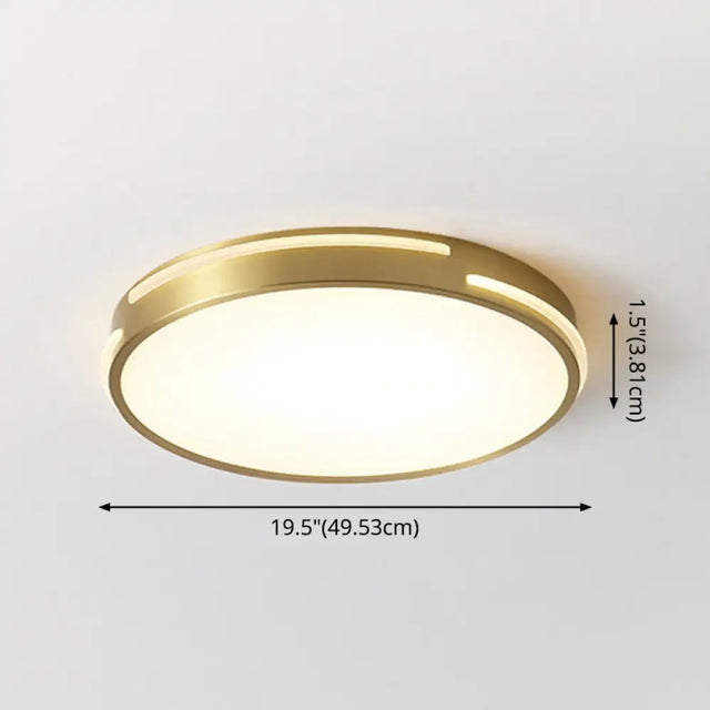 Contemporary Round Flush Mount Ceiling Light Fixture - Acrylic Ideal For Living Room