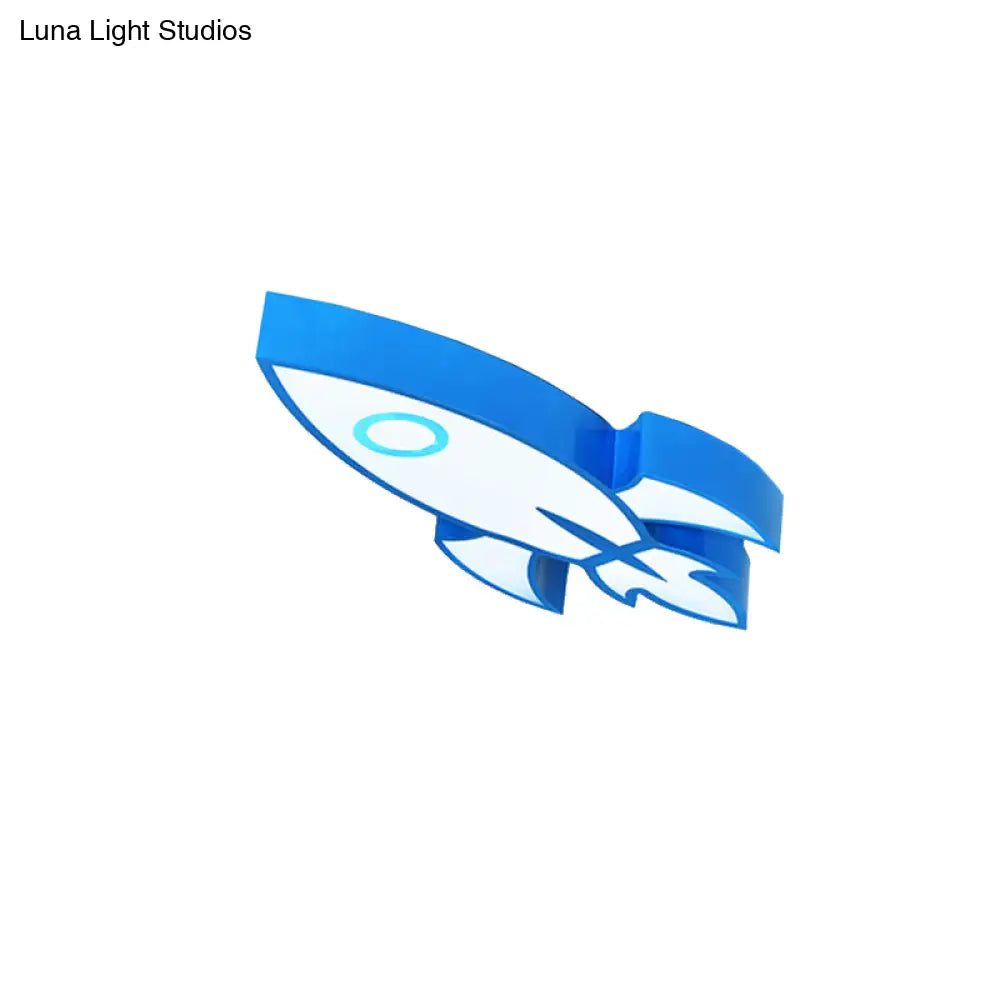 Contemporary Space Themed Ceiling Light For Child’s Bedroom - Acrylic Mount