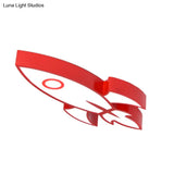 Contemporary Space Themed Ceiling Light For Child’s Bedroom - Acrylic Mount