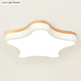 Contemporary Star-Shaped Flush Mount Acrylic Ceiling Light Fixture White / 16.5