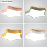 Contemporary Star - Shaped Flush Mount Acrylic Ceiling Light Fixture