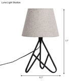 Contemporary Tapered Task Lighting - 1 Light Reading Book In White/Black For Bedside