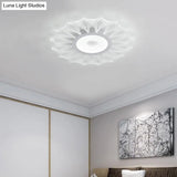 Contemporary Ultra Thin Led Flush Mount Ceiling Light Fixture For Bedroom - Clear Acrylic