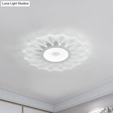 Contemporary Ultra Thin Led Flush Mount Ceiling Light Fixture For Bedroom - Clear Acrylic