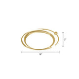 Contemporary Ultrathin Gold Flush Mount Led Ceiling Light For Bedroom / White Round