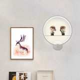 Contemporary White Led Sconce: Acrylic Wall Lamp For Living Room /