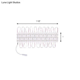 Contemporary White Led Vanity Strip Light: Plastic Linear Make-Up Lighting For Dressing Room