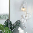 Contemporary White Wall Lamp With Bell Shade & Angel Design For Kids Room / A