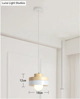 Contemporary Wood Shade Pendant Light Fixture For Dining Room Ceiling