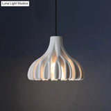 Coral-Shape Pendant Lighting: Macaron Resin Dining Room Lamp (1 Light) In White Black And Yellow