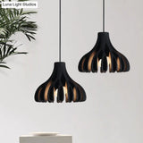 Coral-Shape Pendant Lighting: Macaron Resin Dining Room Lamp (1 Light) In White Black And Yellow