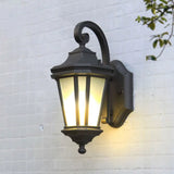 Country Black Finish Twisted Arm Sconce Lighting With Opal Glass - Wall Mount Lamp Fixture