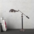 Countryside Swing Arm Reading Lamp - Black Metal 1 Head Dome Shade