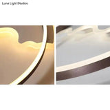 Creative Acrylic Ring Led Ceiling Light With Swimming Fish Ideal For Baby Room