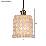 Creative Ceramic Suspension Light - Cafe Restaurant Hanging Basket Design