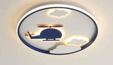 Creative Cloud Plane Bedroom Ceiling Lamp 52Cm Warm Light