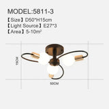 Creative Design Led Ceiling Lights Luminaire Plafonnier Living Room Bedroom Corridor Modern Home