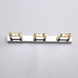 Crystal Circle Vanity Wall Light - Modern Minimalist Style For A Stylish Look 3 / Champagne Square