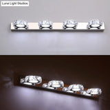 Crystal Circle Vanity Wall Light - Modern Minimalist Style For A Stylish Look