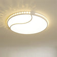 Crystal Circular Flush Mount Led Ceiling Light Fixture - 16.5’/20.5’/24.5’ Wide Contemporary