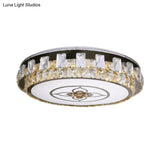 Crystal Clear Led Flush Mount Ceiling Light