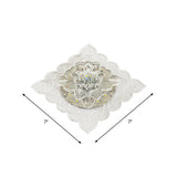 Crystal Flush Mount Led Lamp For Corridor - Elegant Ceiling Light