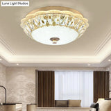 Crystal Led Flush Mount Ceiling Light For Modern Bedroom Décor