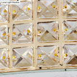 Crystal Led Flush Mount Ceiling Light For Modern Bedroom Décor