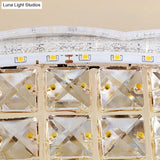 Crystal Led Flush Mount Ceiling Light For Modern Bedroom Décor