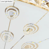 Crystal Led Flush Mount Ceiling Light For Modern Bedroom Décor