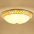 Crystal Led Flush Mount Ceiling Light For Modern Bedroom Décor Gold / 16’ Schoolhouse