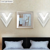 Customizable V-Shaped Led Sconce Light For Living Room And Bedroom