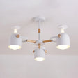 Cylinder Metal Pendant Lamp With Simple Style For Bedroom Lighting White