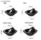 Damaris - Dimmable Led Down Light Lamp Cob Ceiling Light 5W 7W 10W 12W Recessed Ceiling Spot Lights