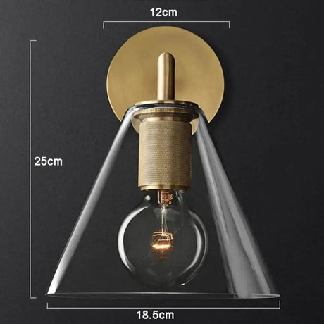 Darlene | Gold Wall Sconce D / 110V Wall Lamp