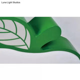 Darling Smiling Apple Ceiling Light For Child’s Bedroom - Acrylic Metal Flush Mount
