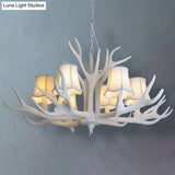 Deer Horn Chandelier Pendant Light For Classic Living Room Decor