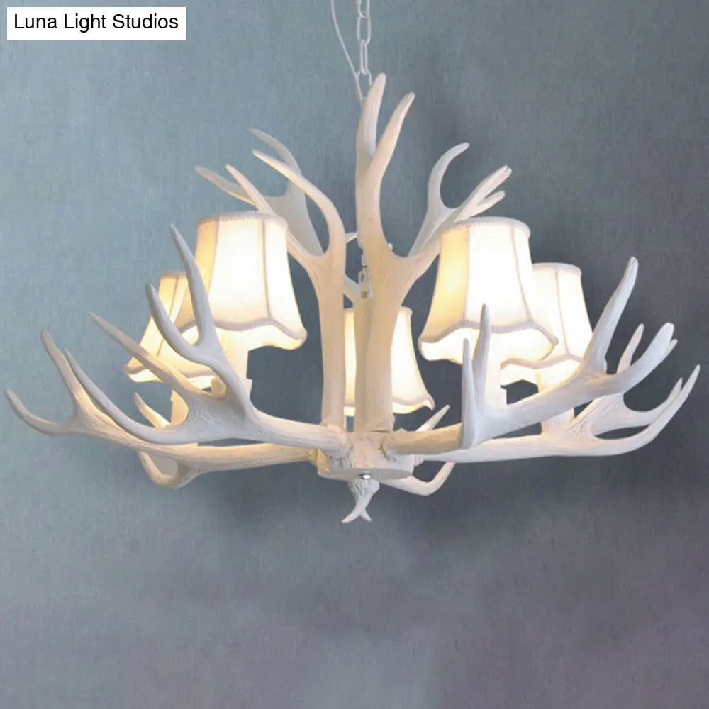Deer Horn Chandelier Pendant Light For Classic Living Room Decor