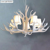 Deer Horn Chandelier Pendant Light For Classic Living Room Decor