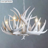 Deer Horn Chandelier Pendant Light For Classic Living Room Decor