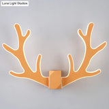 Deer Horn Led Wall Light - Decorative Metal Sconce Fixture