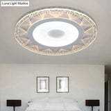 Diamond - Shaped Led Flush Mount Ceiling Light - Modern Acrylic Sizes: 8’/16.5’/20.5’