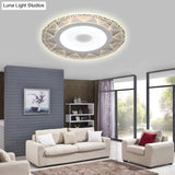 Diamond - Shaped Led Flush Mount Ceiling Light - Modern Acrylic Sizes: 8’/16.5’/20.5’