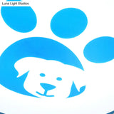 Dog Paw Acrylic Ceiling Lamp: Round Shade Mount Light For Bathrooms
