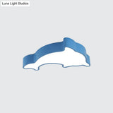 Dolphin Led Ceiling Light For Children’s Bedroom - White/Red/Yellow Acrylic Flush Mount Fixture