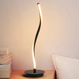 Dominique - Metal Ribbon-Like Night Light Simplicity Black/White Led Task Lighting With Round
