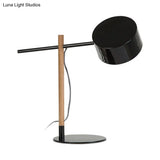 Drum Shade Desk Lamp - Contemporary Steel 1 Light Red/White Reading For Study Room