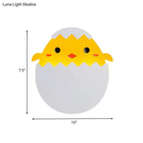 Eggette/Dinosaur Wall Lighting Cartoon Acrylic Led Green/Yellow Sconce Lamp For Kids Bedside