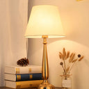 Elena - Floral/Conical Table Lamp Gold / A